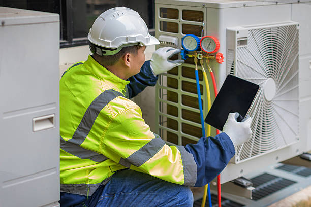 Professional Air Duct Cleaning technician working in Lowellville, OH
